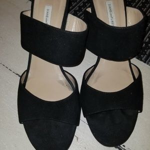 DVF Diane Von Furstenberg Strappy Mule Heels